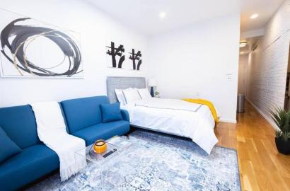 FURNISHED STUDIO WITH DESIGNER TOUCHES - PRIME MIDTOWN LOCATION